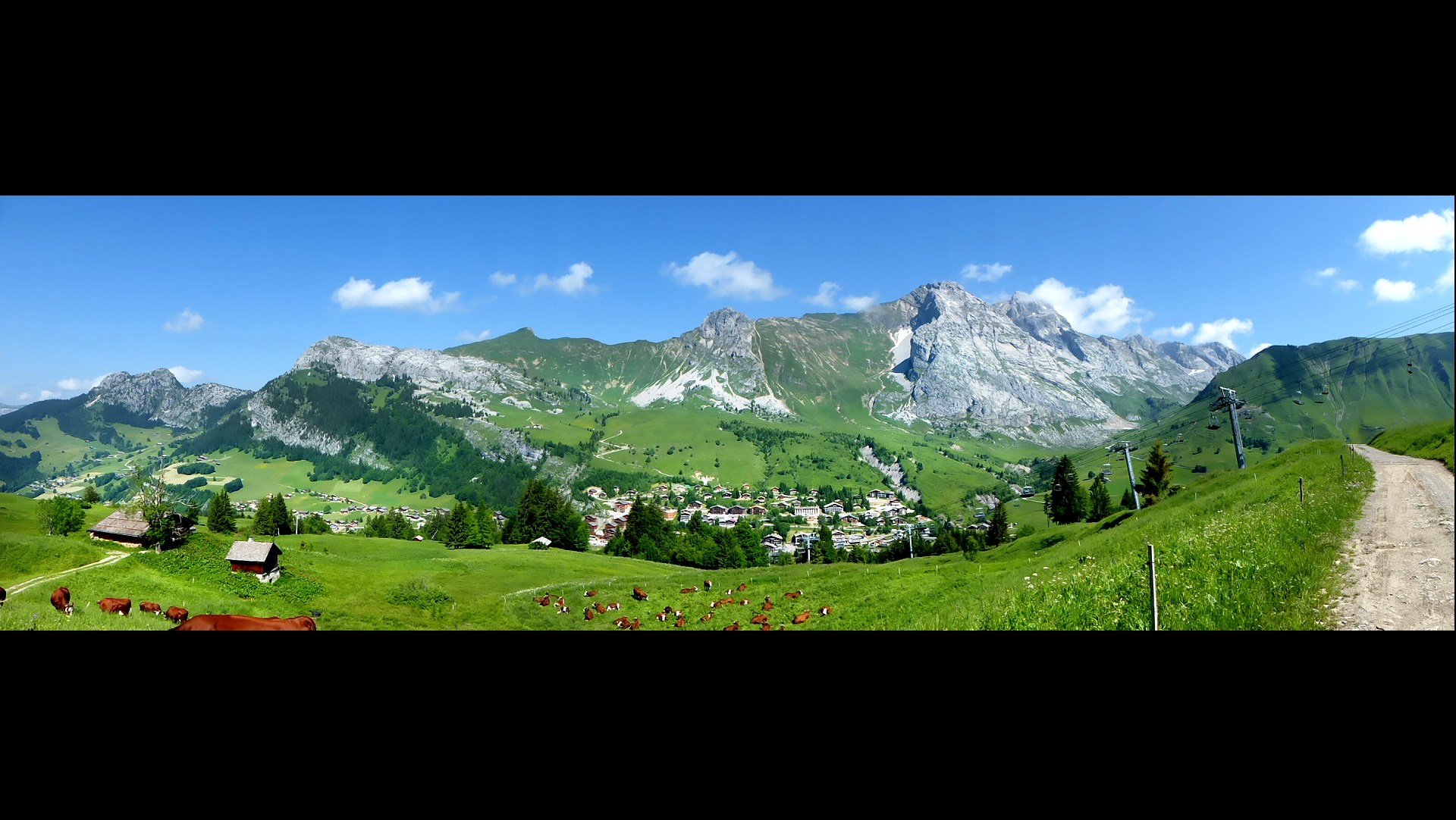 Photo panoramique de 180 degrÃ©s prise au CHINAILLON en Haute-Savoie ...