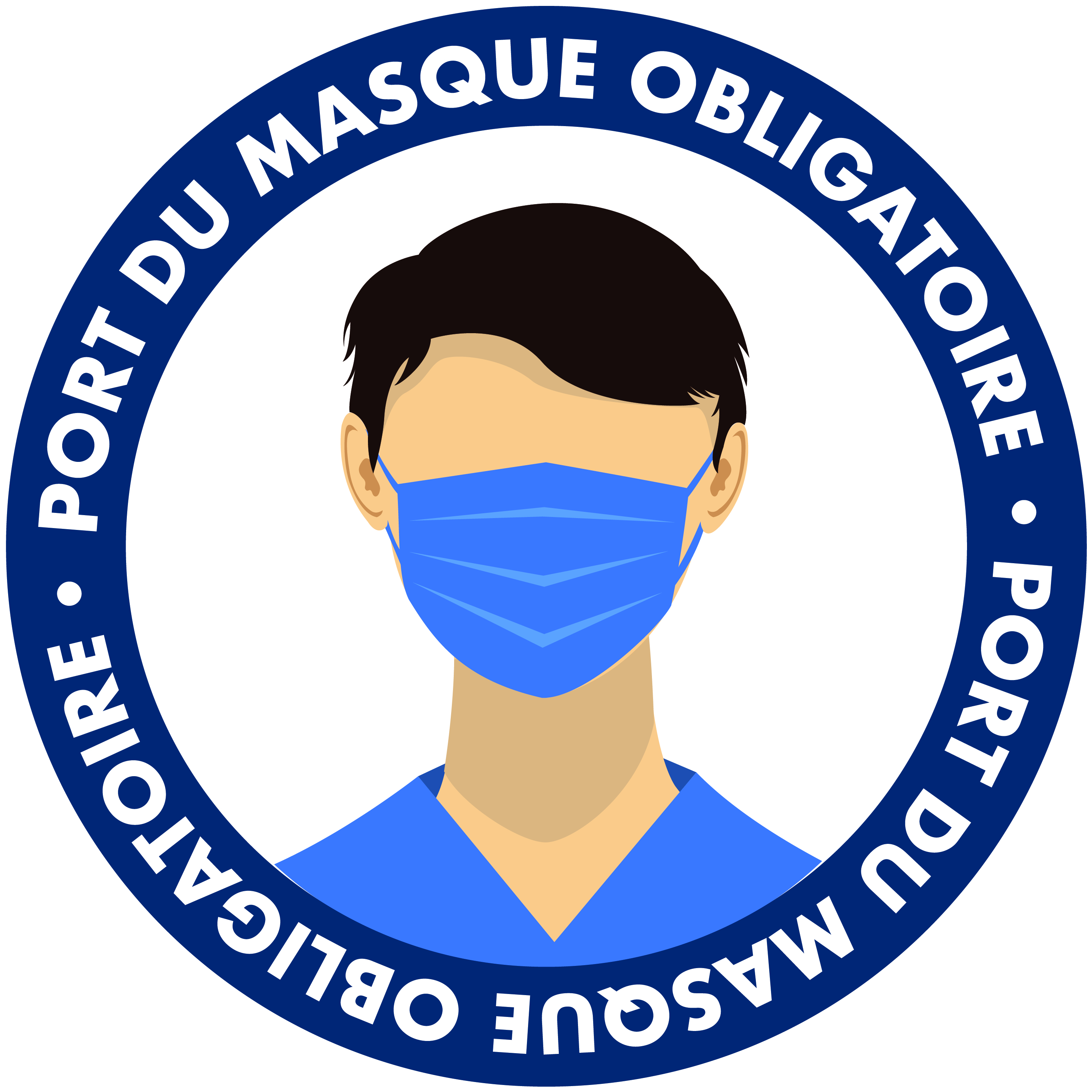 Sticker port du masque obligatoire