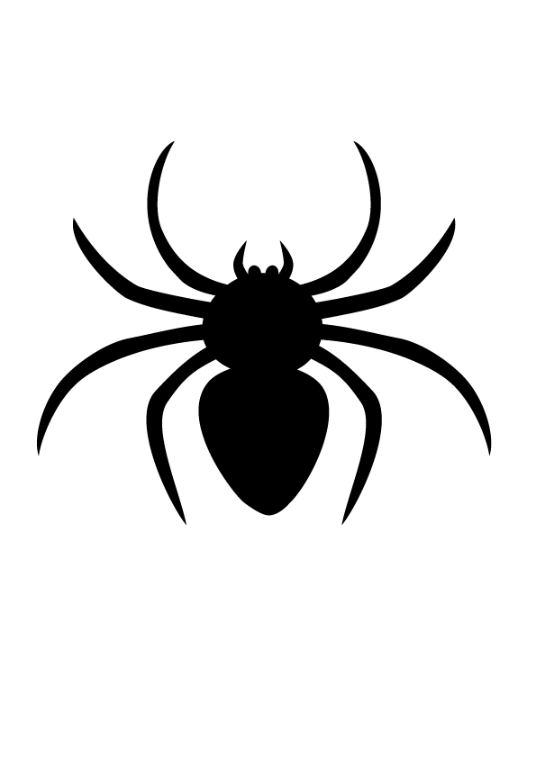 Télécharger dessins & arts divers halloween-pochoir araignée gratuitement