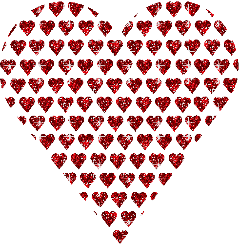 Coeur coeurs rouges