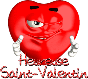 Saint Valentin coeur rouge