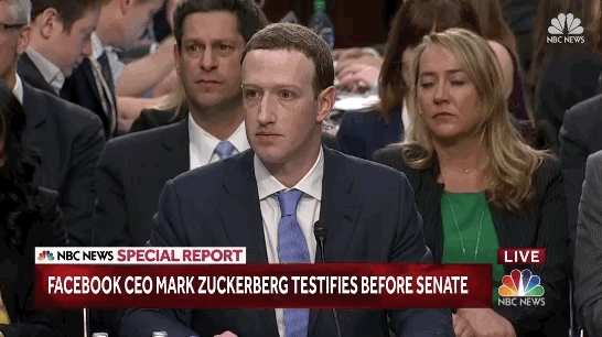 Mark Zuckerberg face aux sénateurs américains
