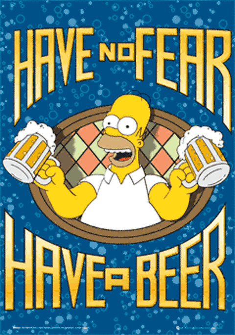 Anaglyphe Homer Simpson Have a beer