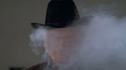Westworld Yul Brynner visage qui fume