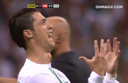 Cristiano Ronaldo écœuré 