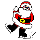Père Noël en patins