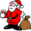 Père Noël qui boit